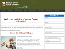 Tablet Screenshot of milcareered.com